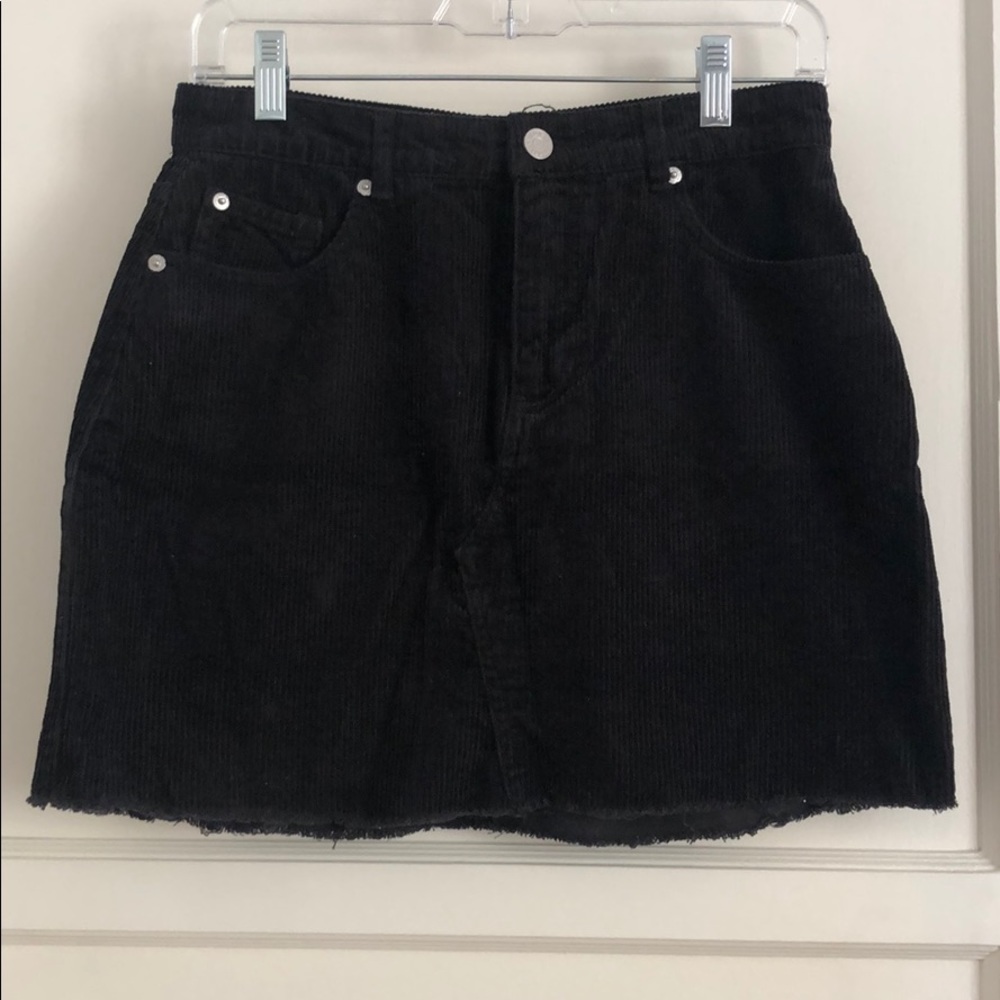 Corduroy mini skirt